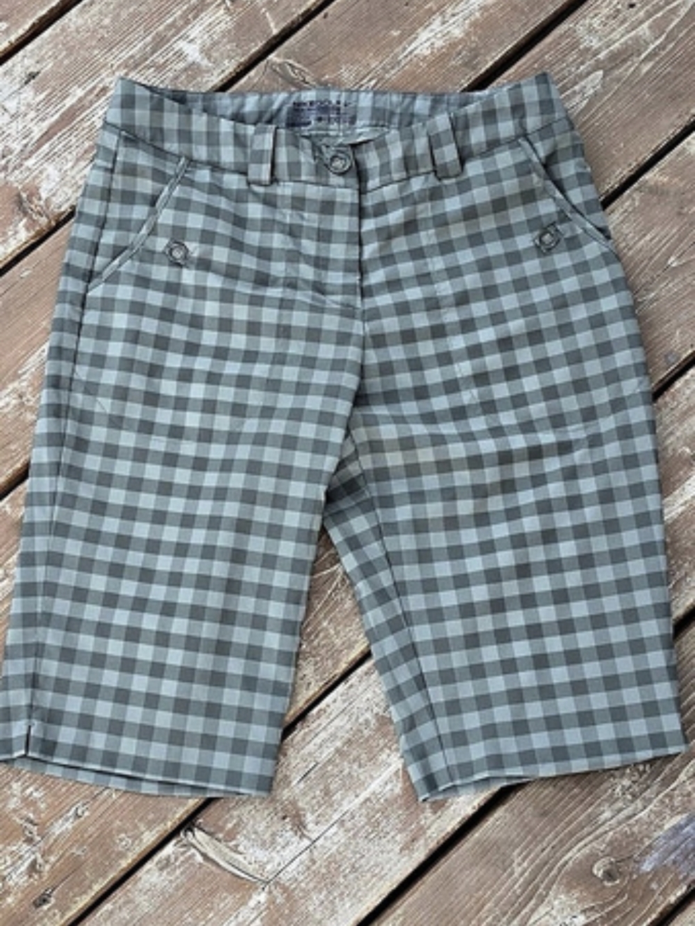Nike Golf Dri-FIT Performance Checkered Golf Shorts Size 6